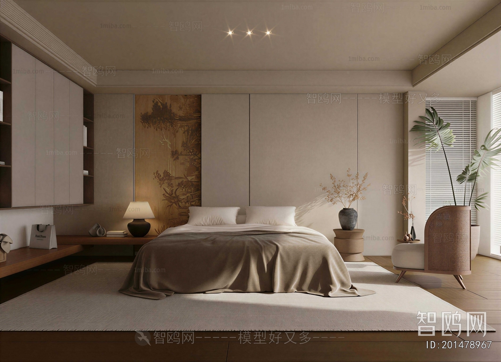 Wabi-sabi Style Bedroom