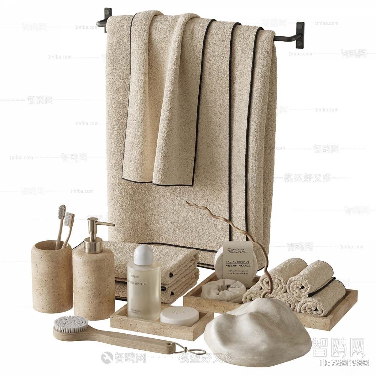 Wabi-sabi Style Bathroom Set