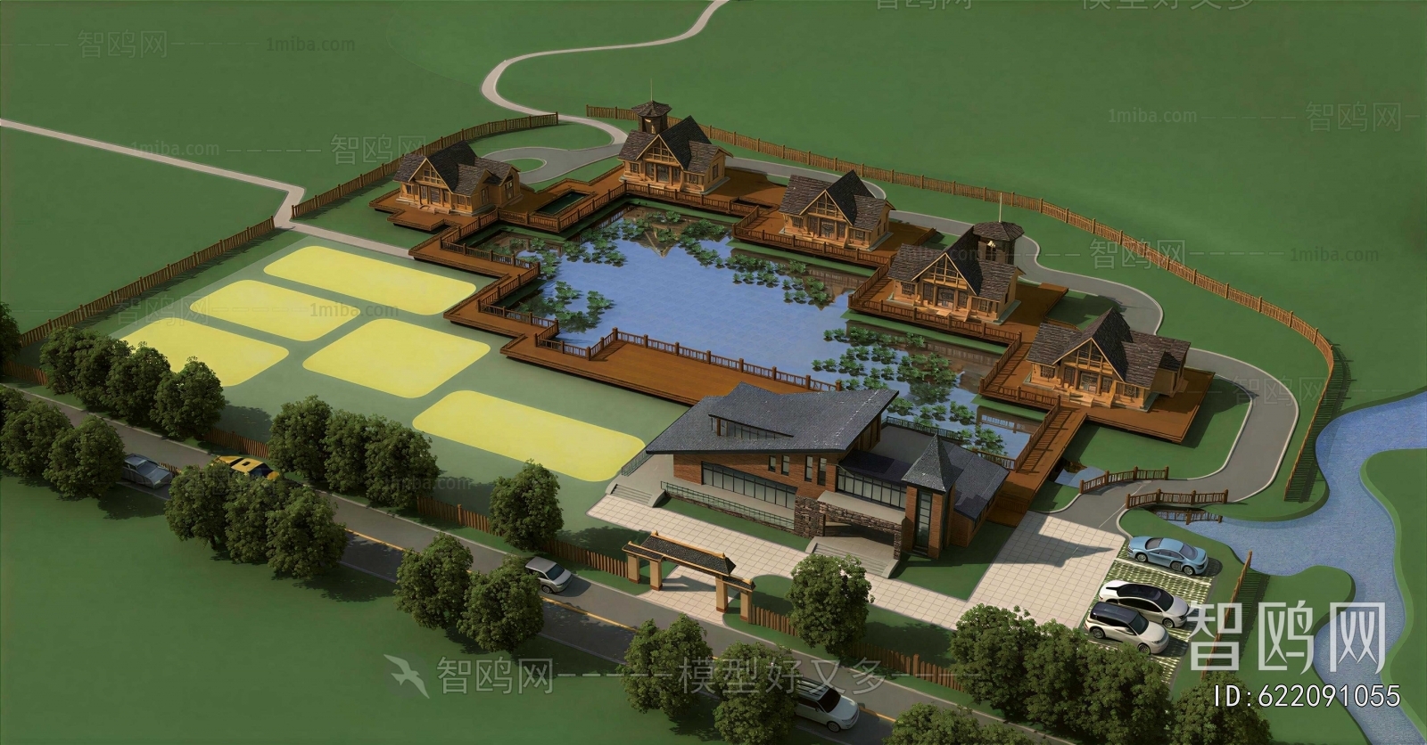 Chinese Style Architectural Bird's-eye View Planning