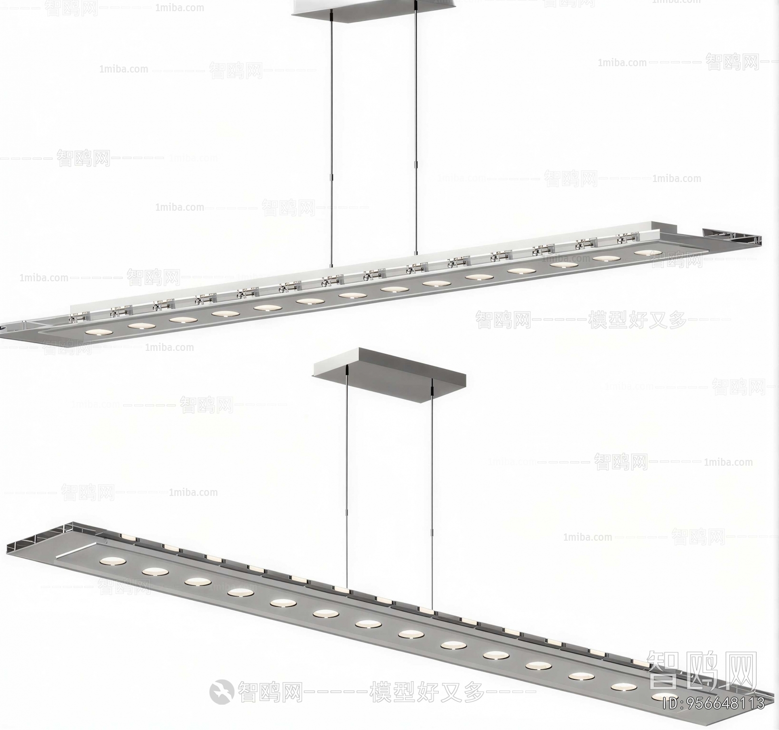 Modern Long Chandelier