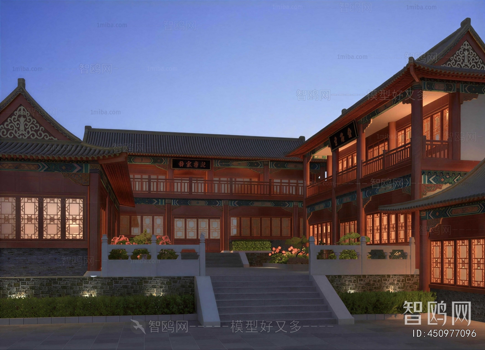 New Chinese Style Ancient Architectural Buildings