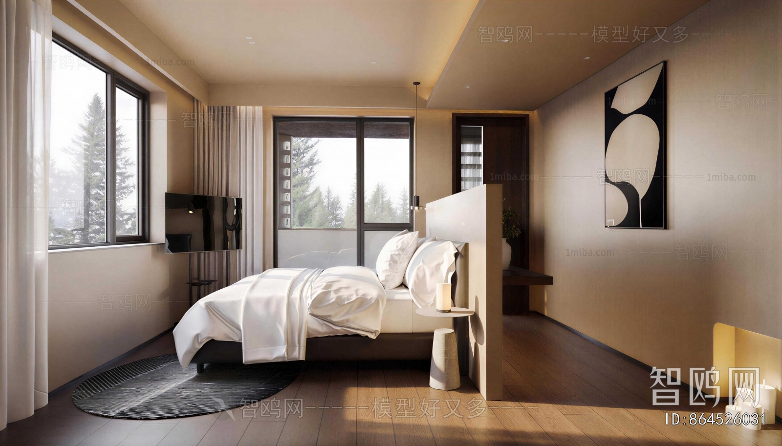 Wabi-sabi Style Bedroom