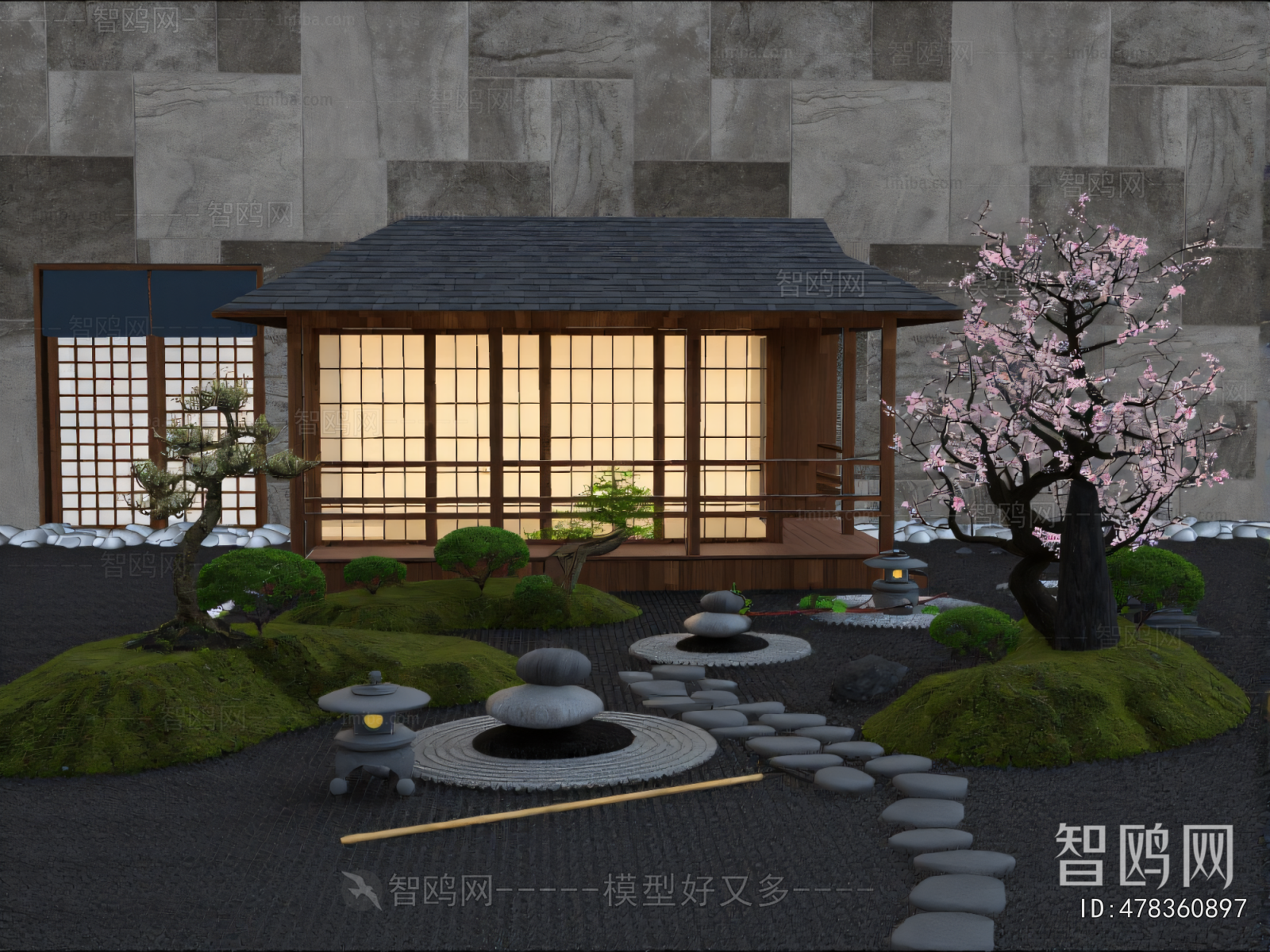 Japanese Style Courtyard/landscape