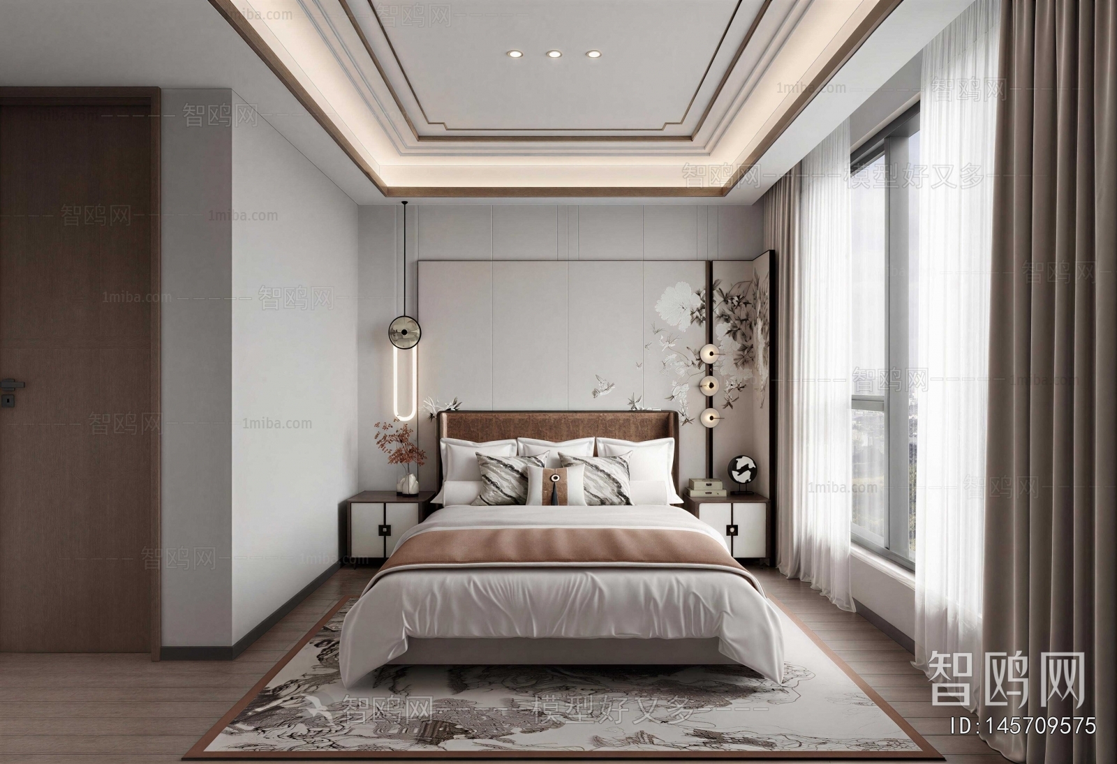 New Chinese Style Bedroom