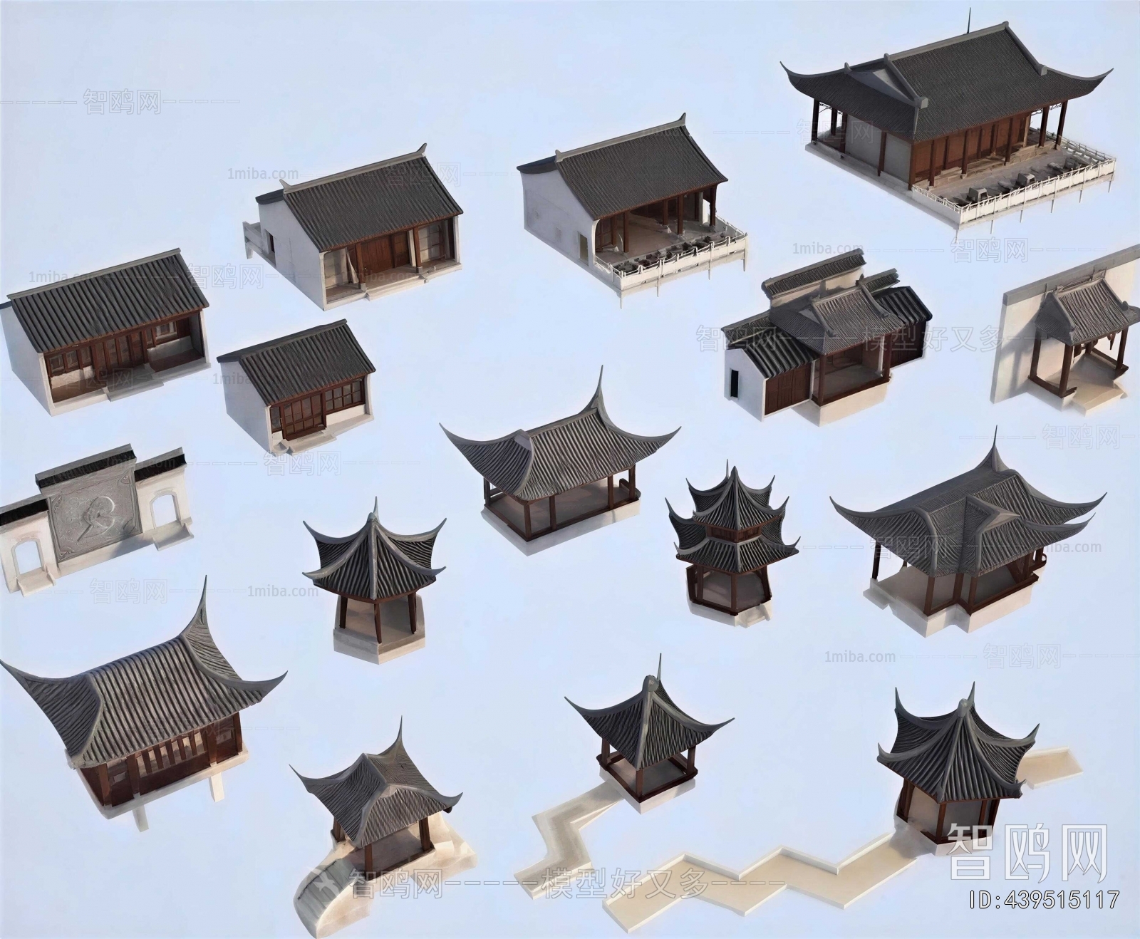 Chinese Style Ancient Architectural Buildings