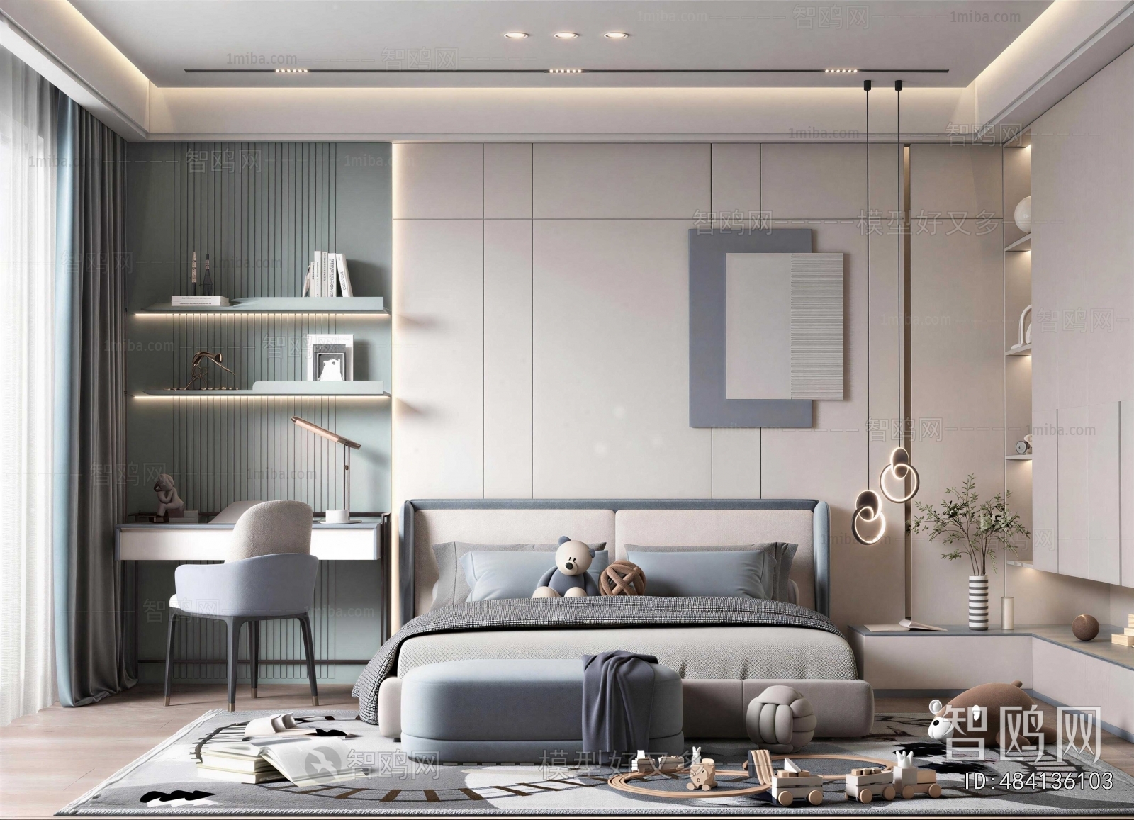 Modern Boy's Room And Son's Room