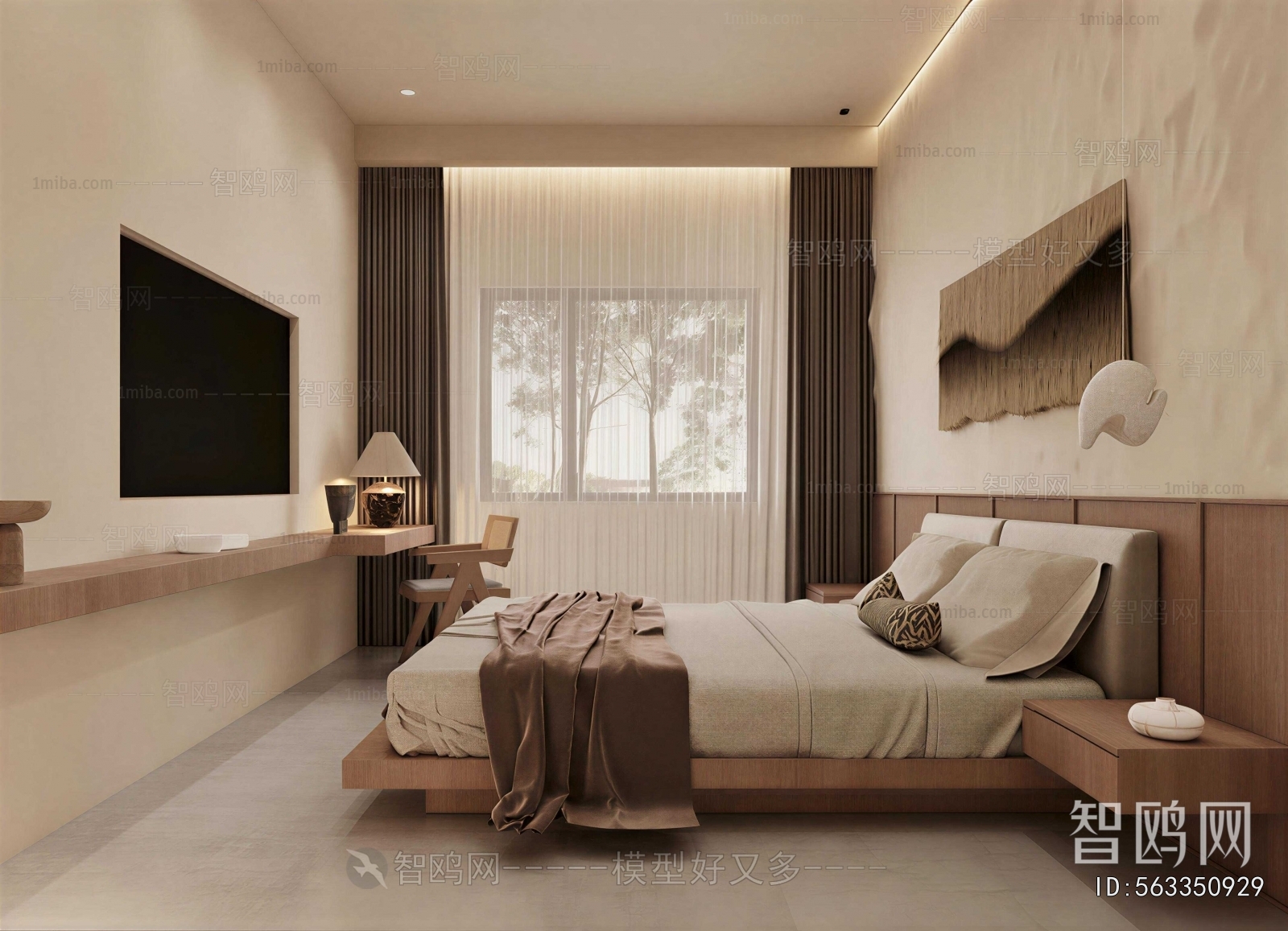 Wabi-sabi Style Bedroom
