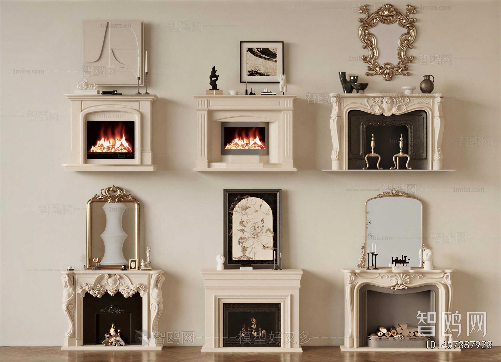 French Style Fireplace