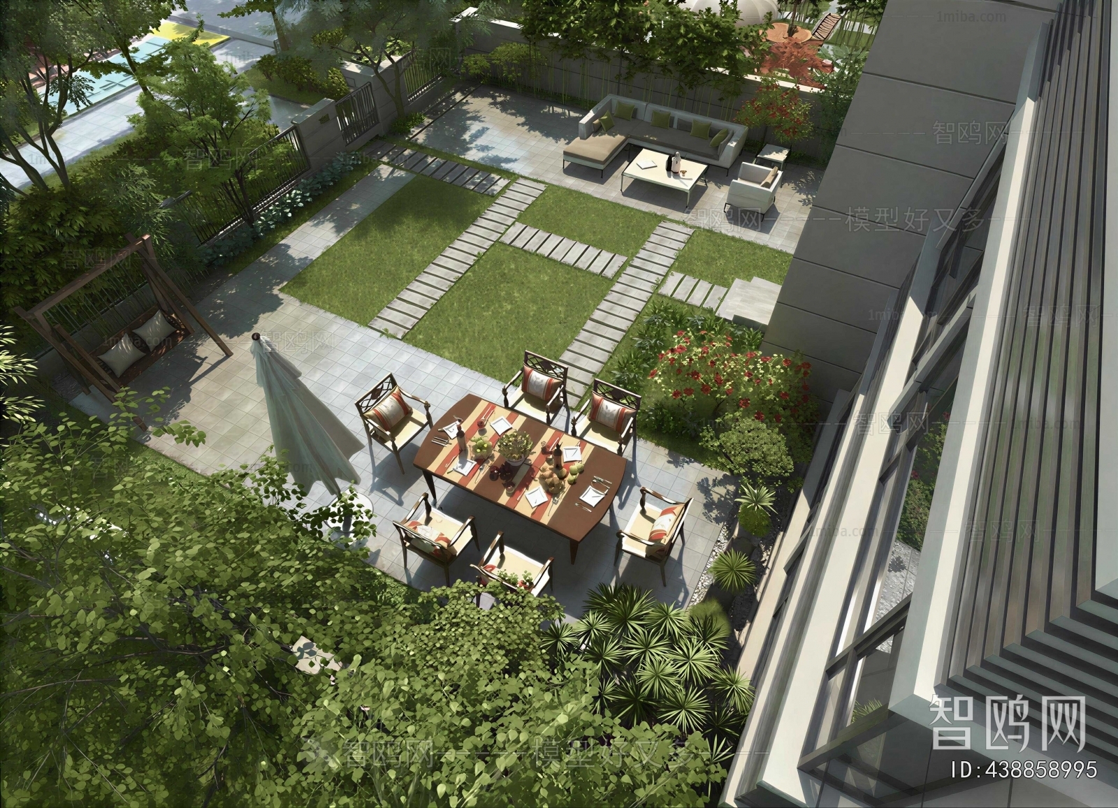 Modern Courtyard/landscape