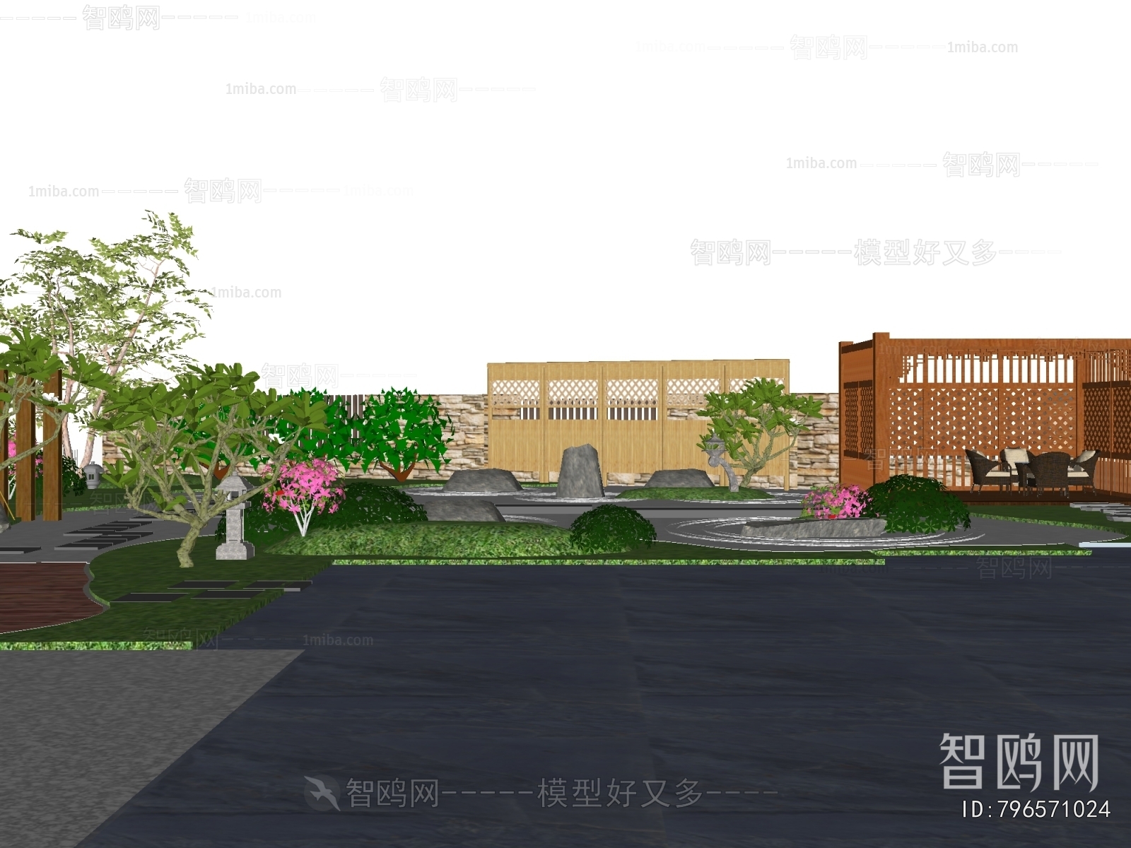 Modern Courtyard/landscape