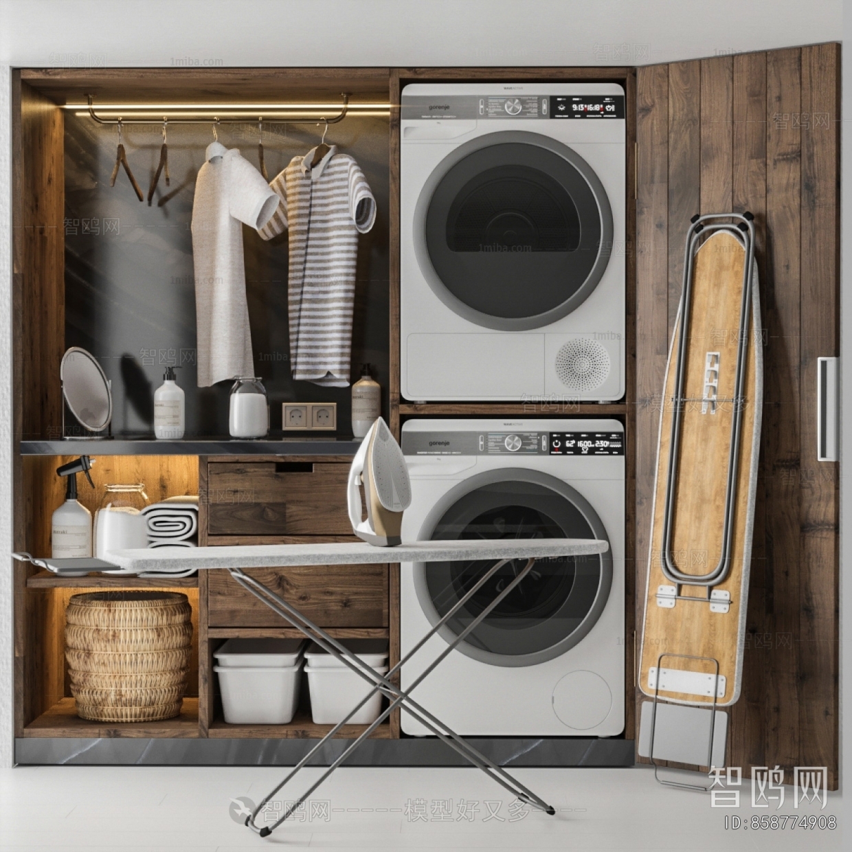 Modern Laundry Cabinet