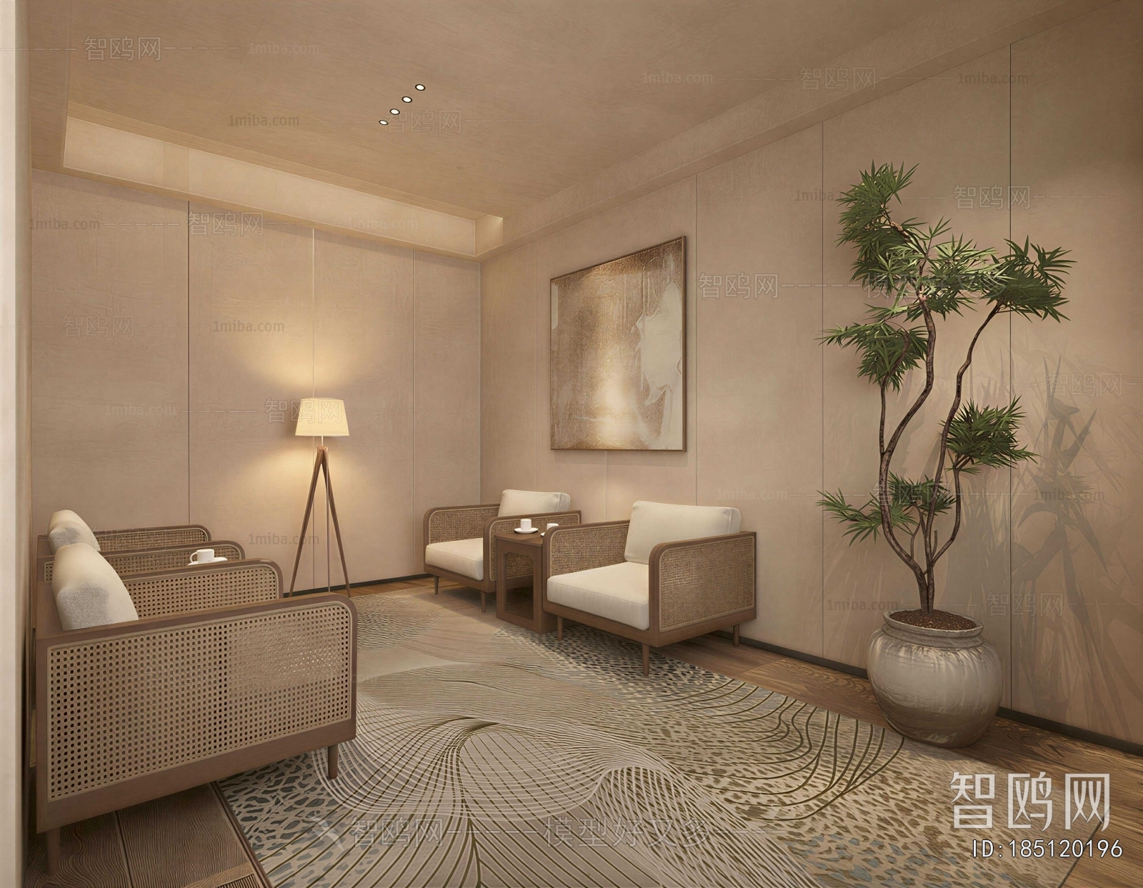 Wabi-sabi Style Reception Room
