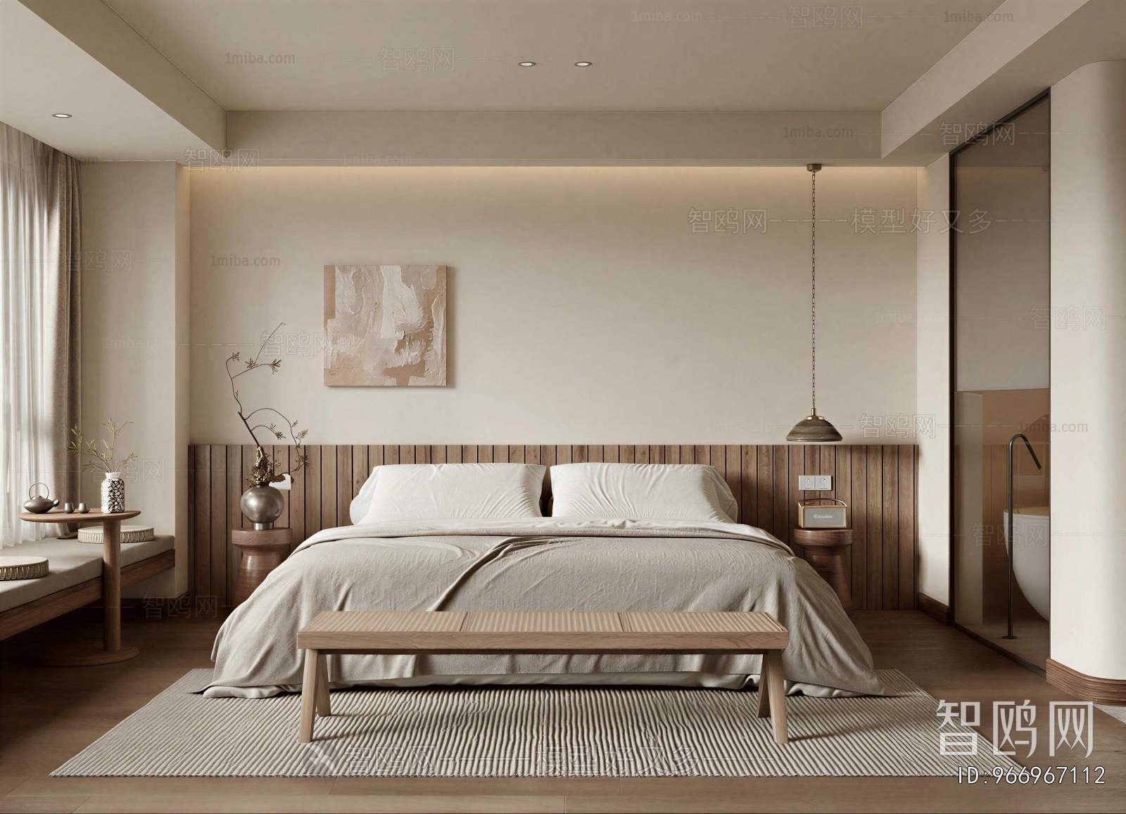 Wabi-sabi Style Bedroom