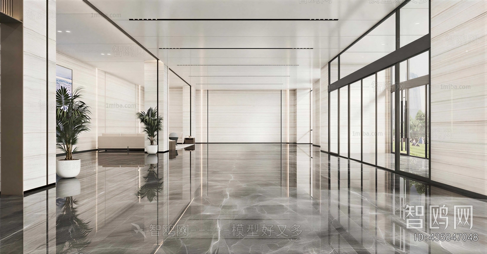 Modern Office Reception Desk