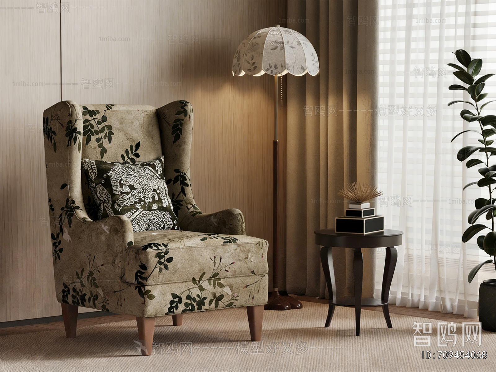 French Style Single Sofa