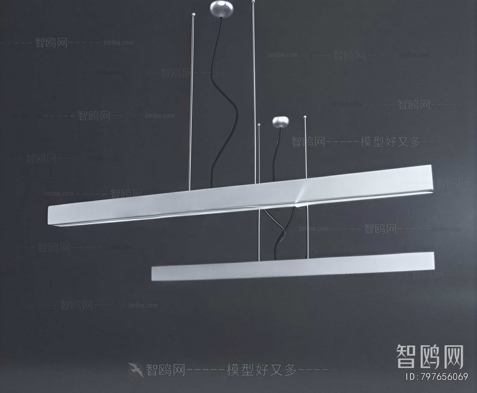 Modern Long Chandelier