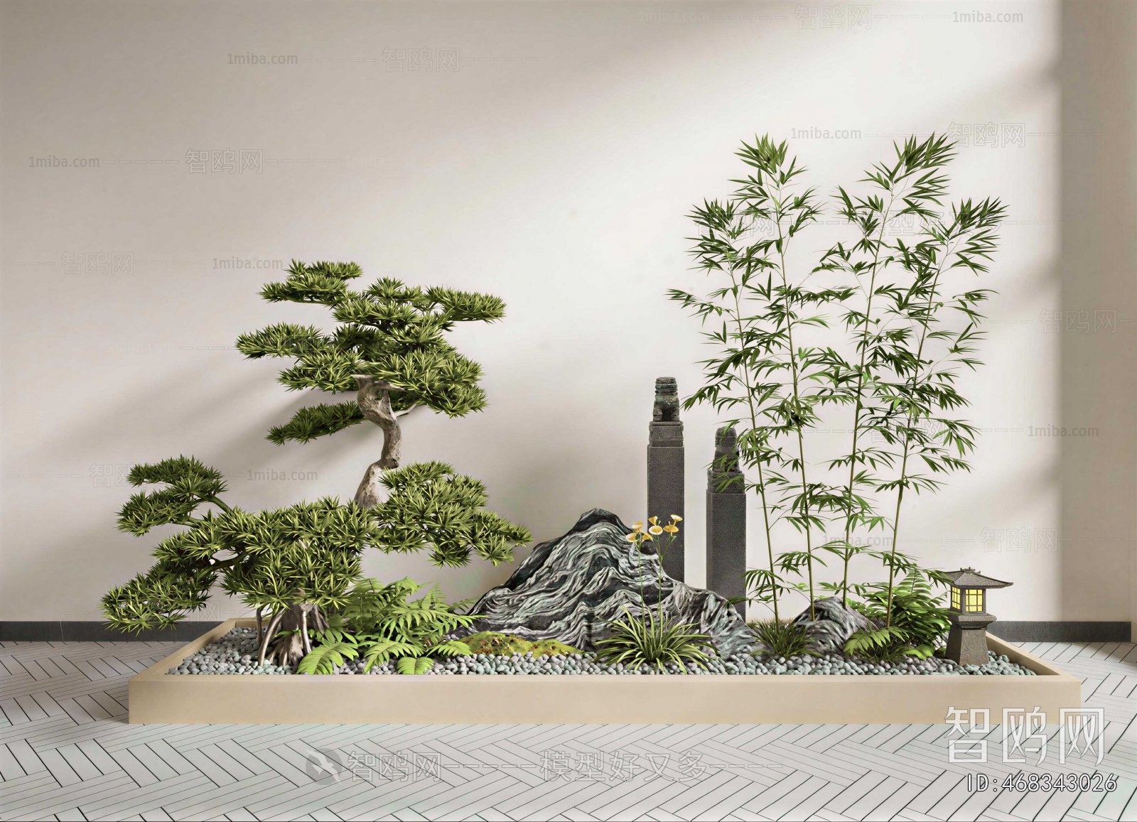 New Chinese Style Plant Landscaping