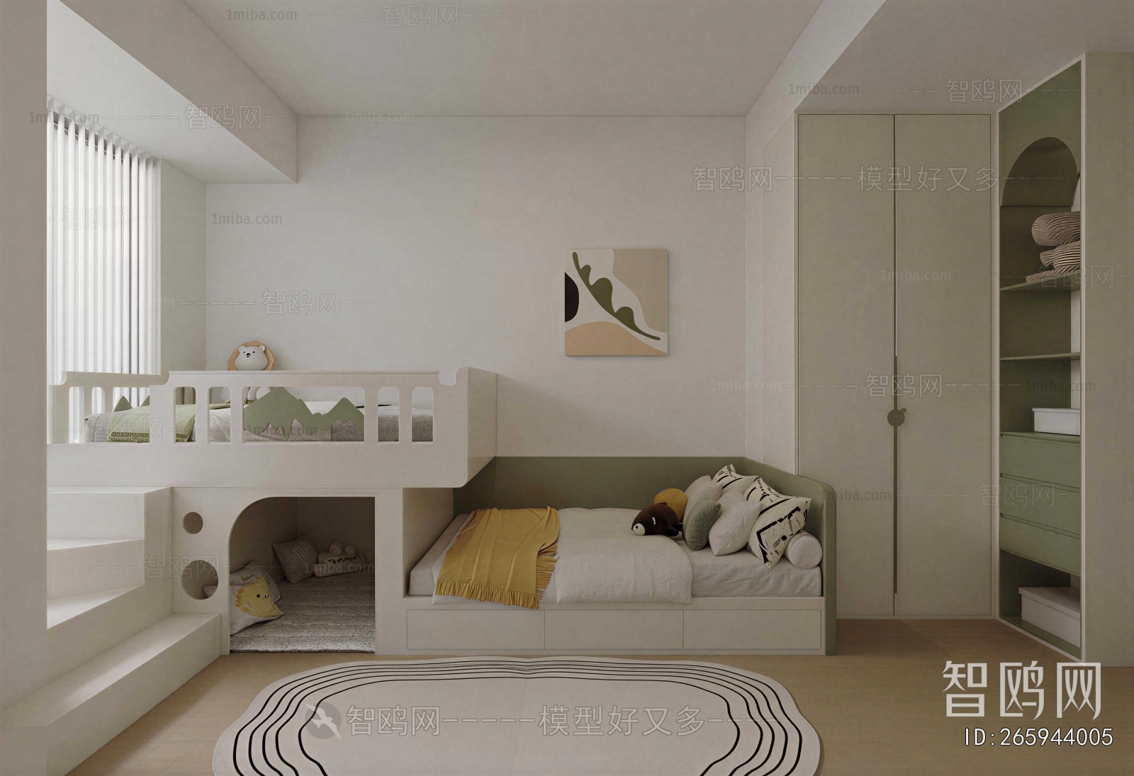 Modern Boy's Room And Son's Room