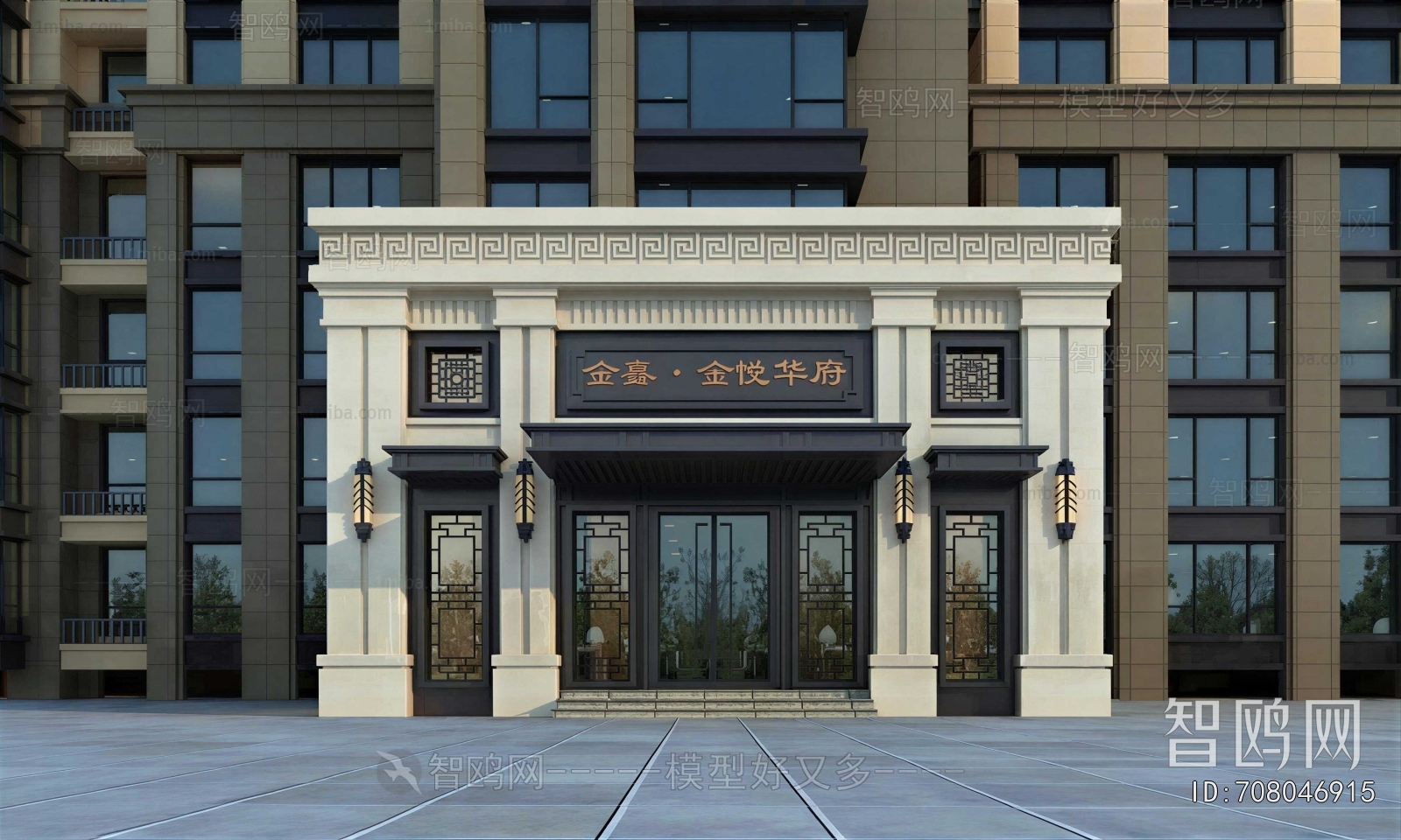 New Chinese Style Facade Element