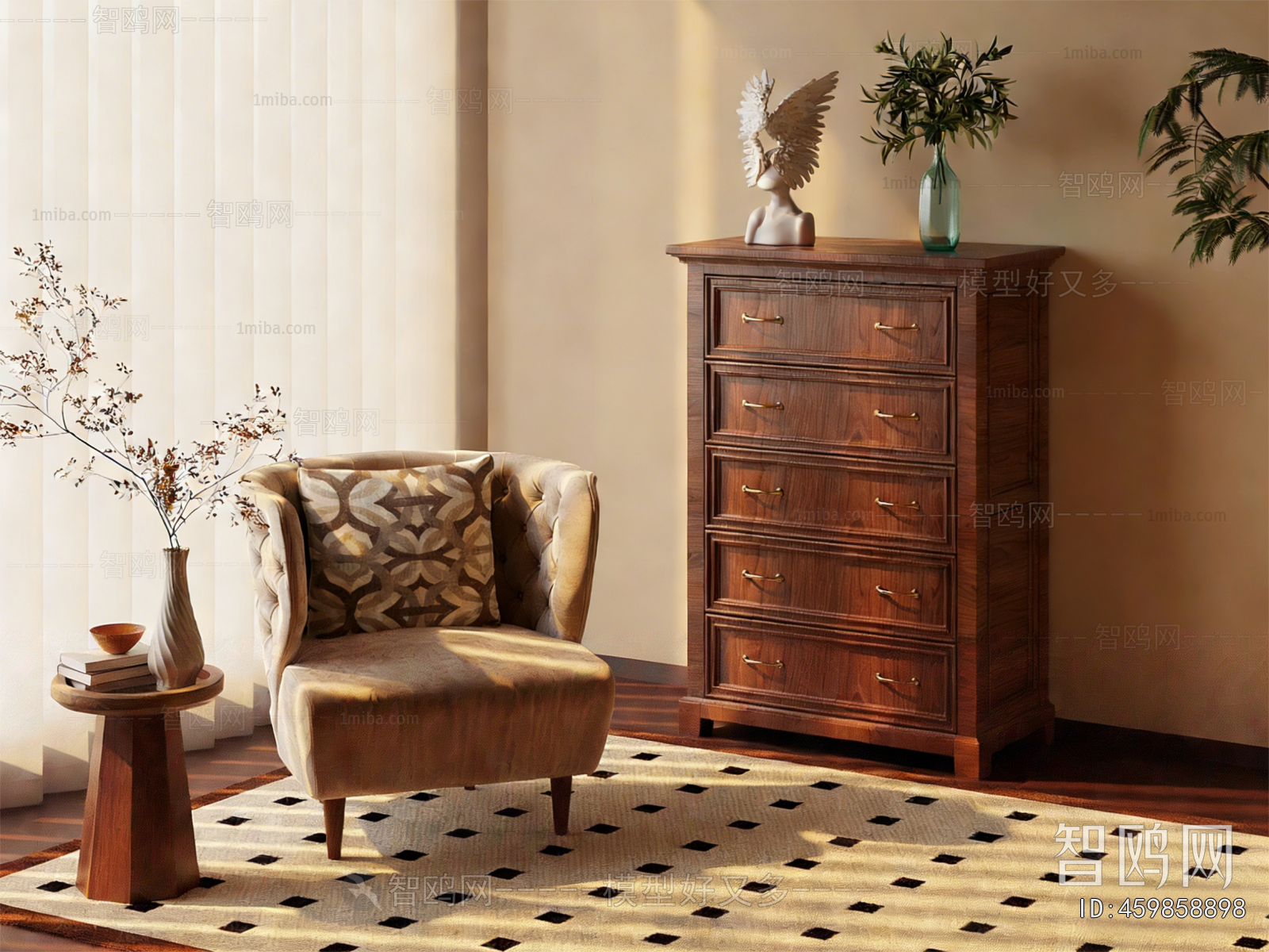 American Style Single Sofa
