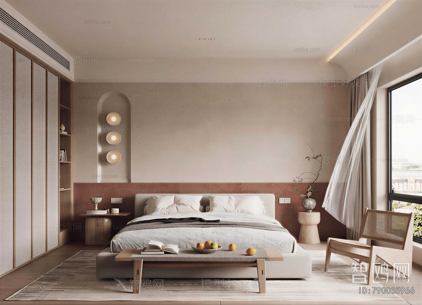 Wabi-sabi Style Bedroom
