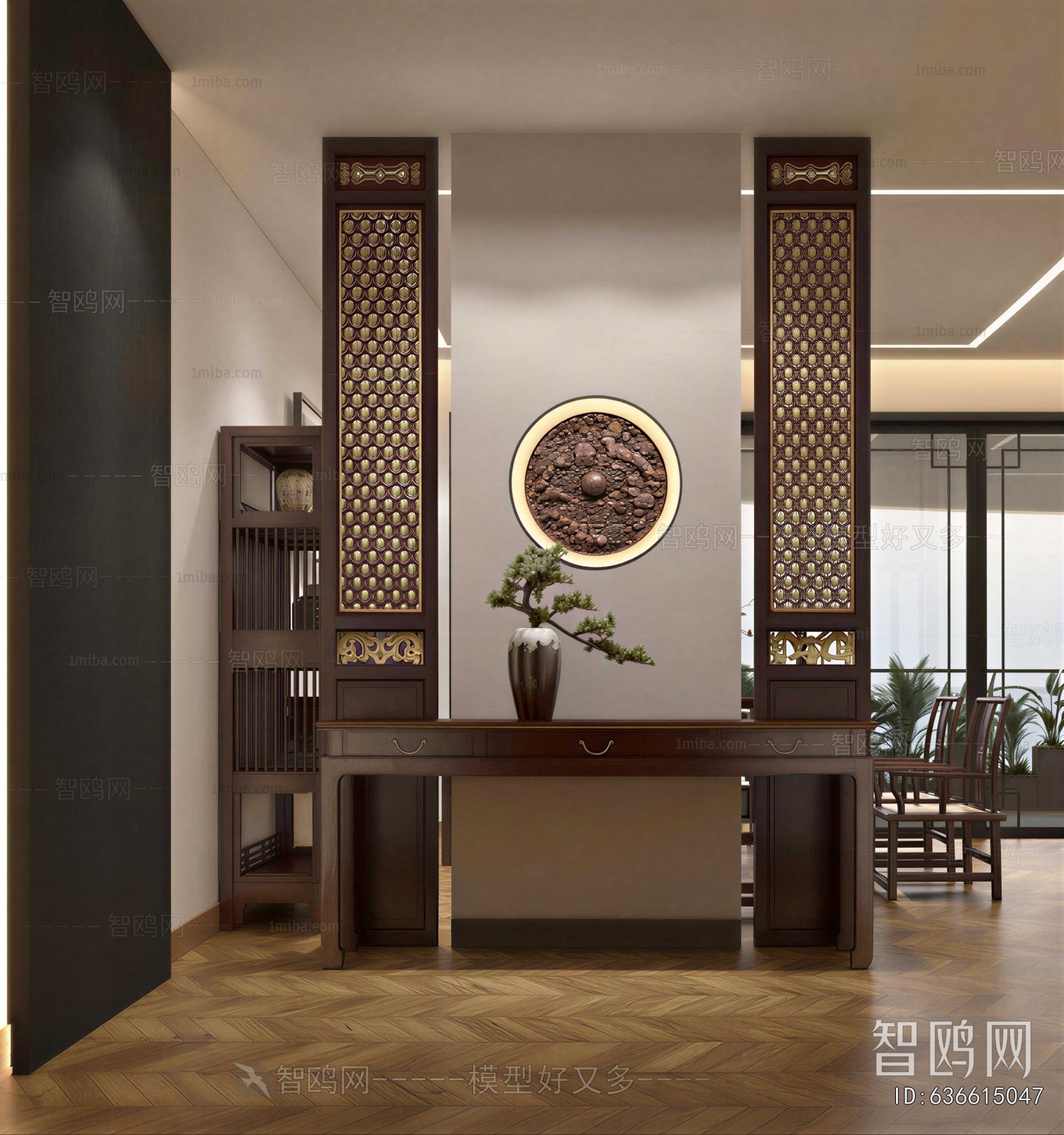 New Chinese Style Hallway