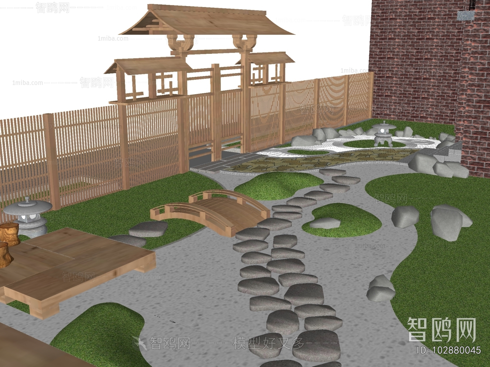 Japanese Style Courtyard/landscape