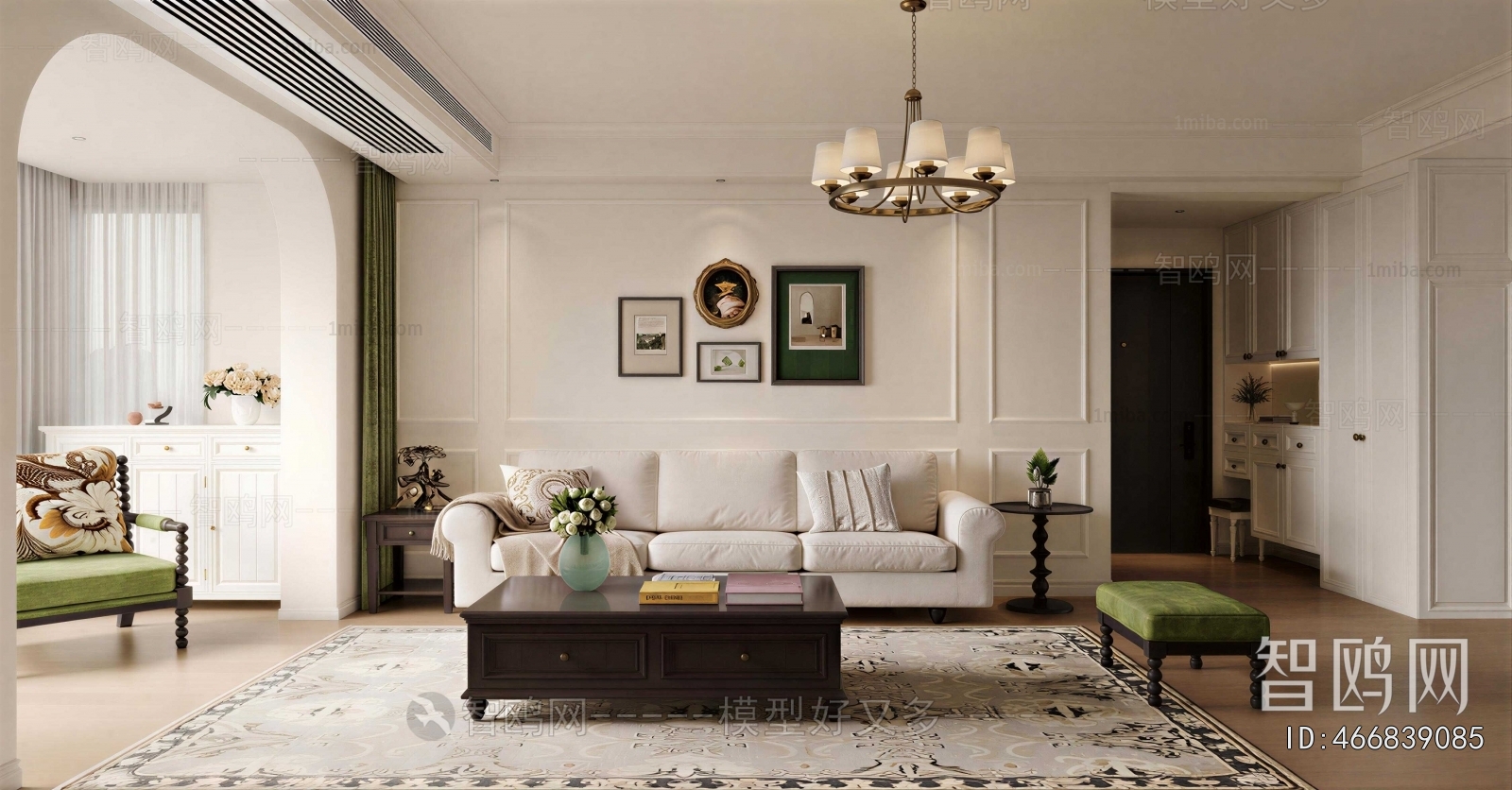 American Style A Living Room