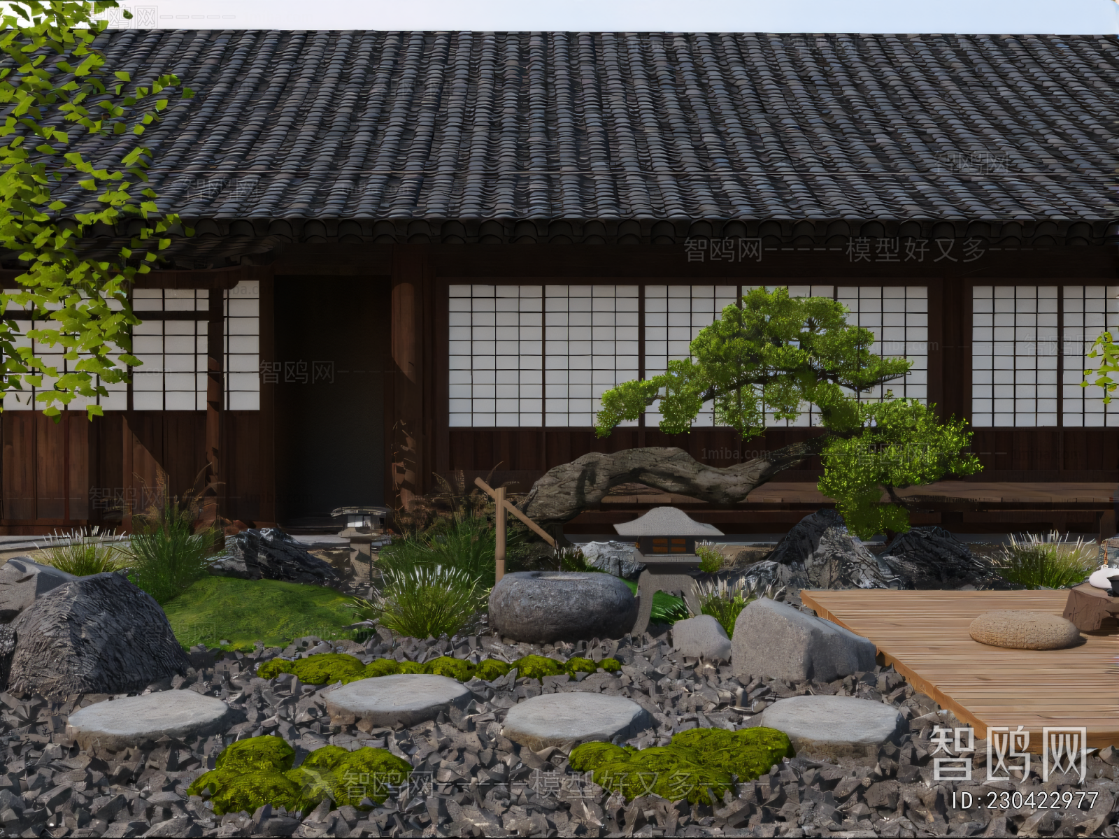 Japanese Style Courtyard/landscape