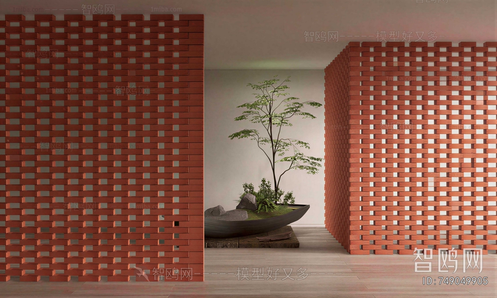 Modern Cement Brick Screen Partition