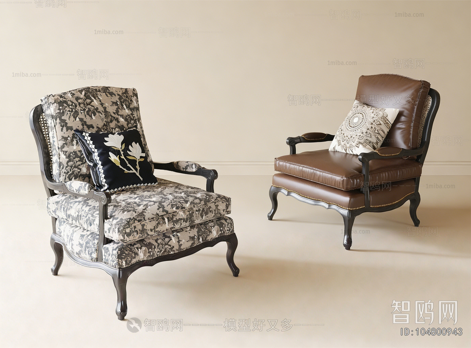 French Style Single Sofa