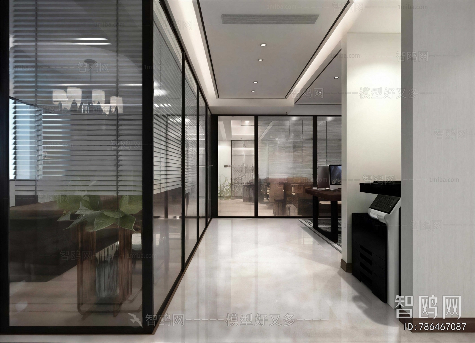 Modern Office Aisle