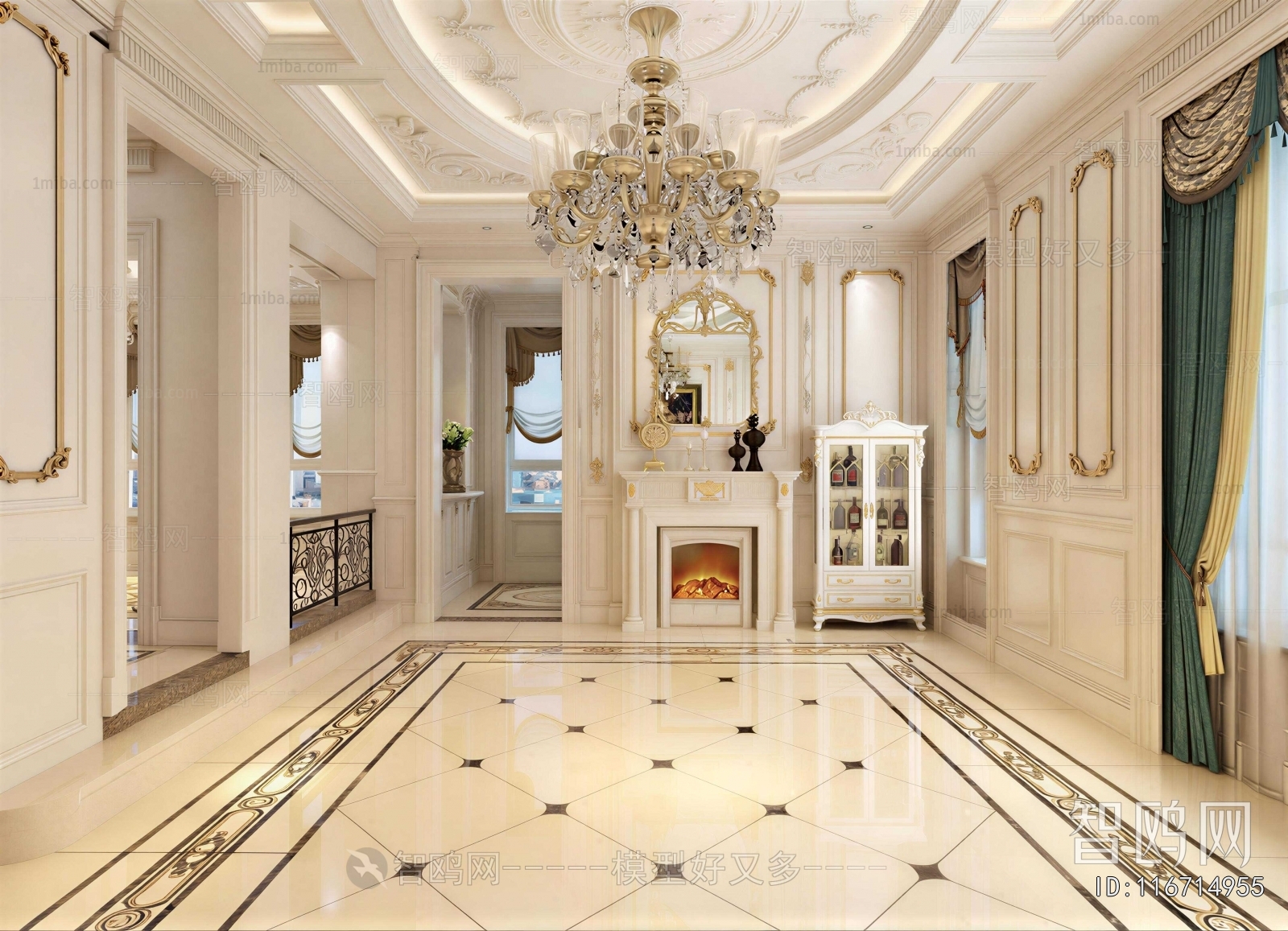French Style Hallway