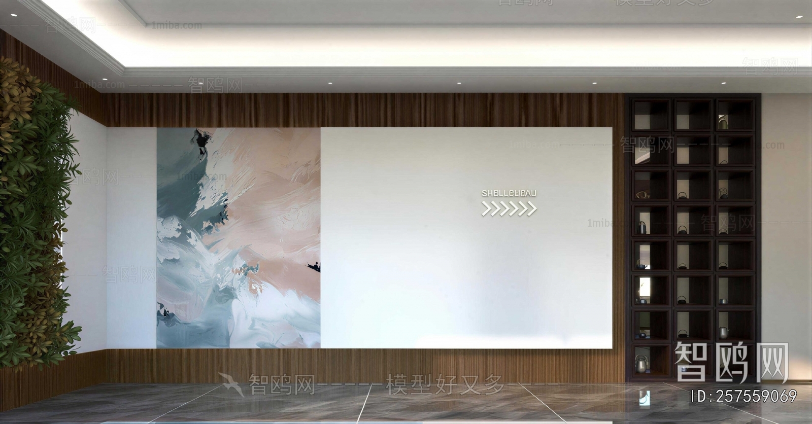 New Chinese Style TV Wall