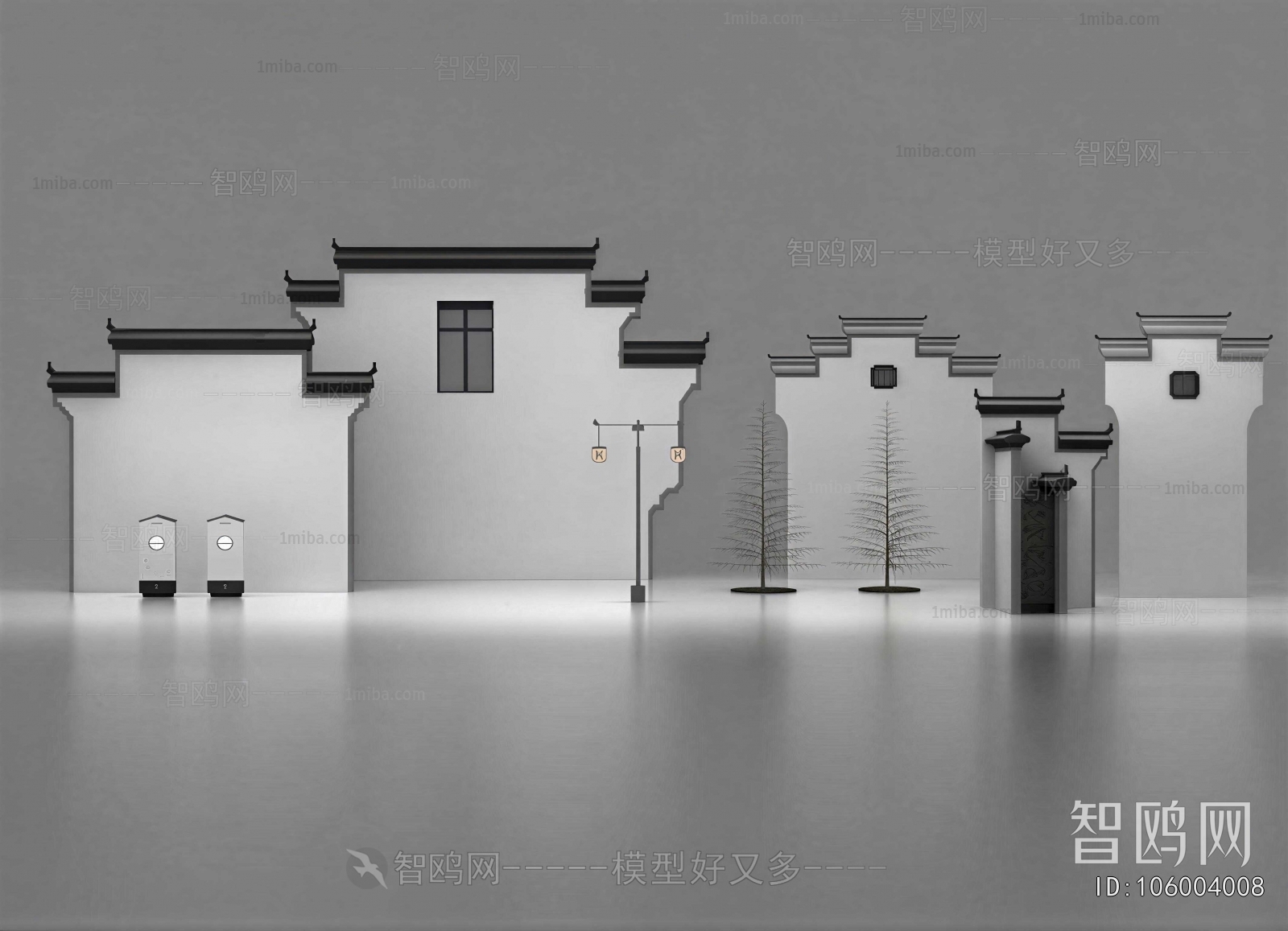 New Chinese Style Landscape Wall