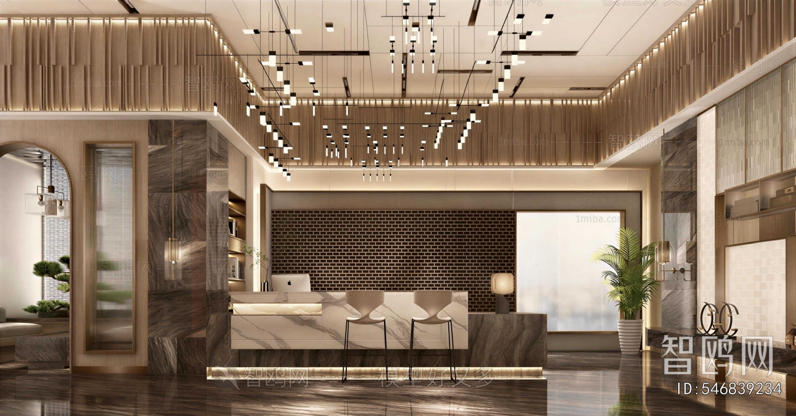 New Chinese Style Lobby Hall