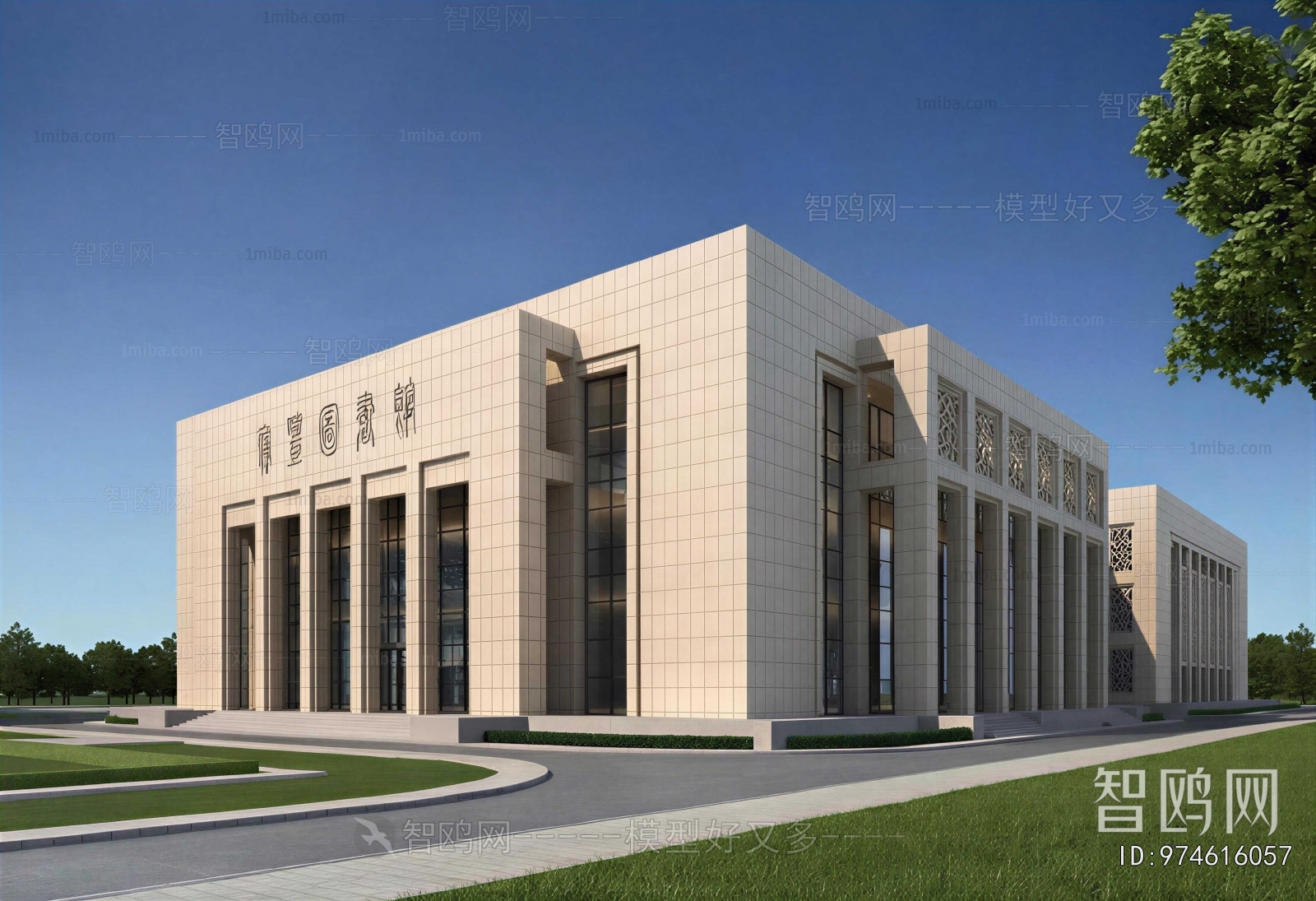 New Chinese Style Architecture Of Artistic Style