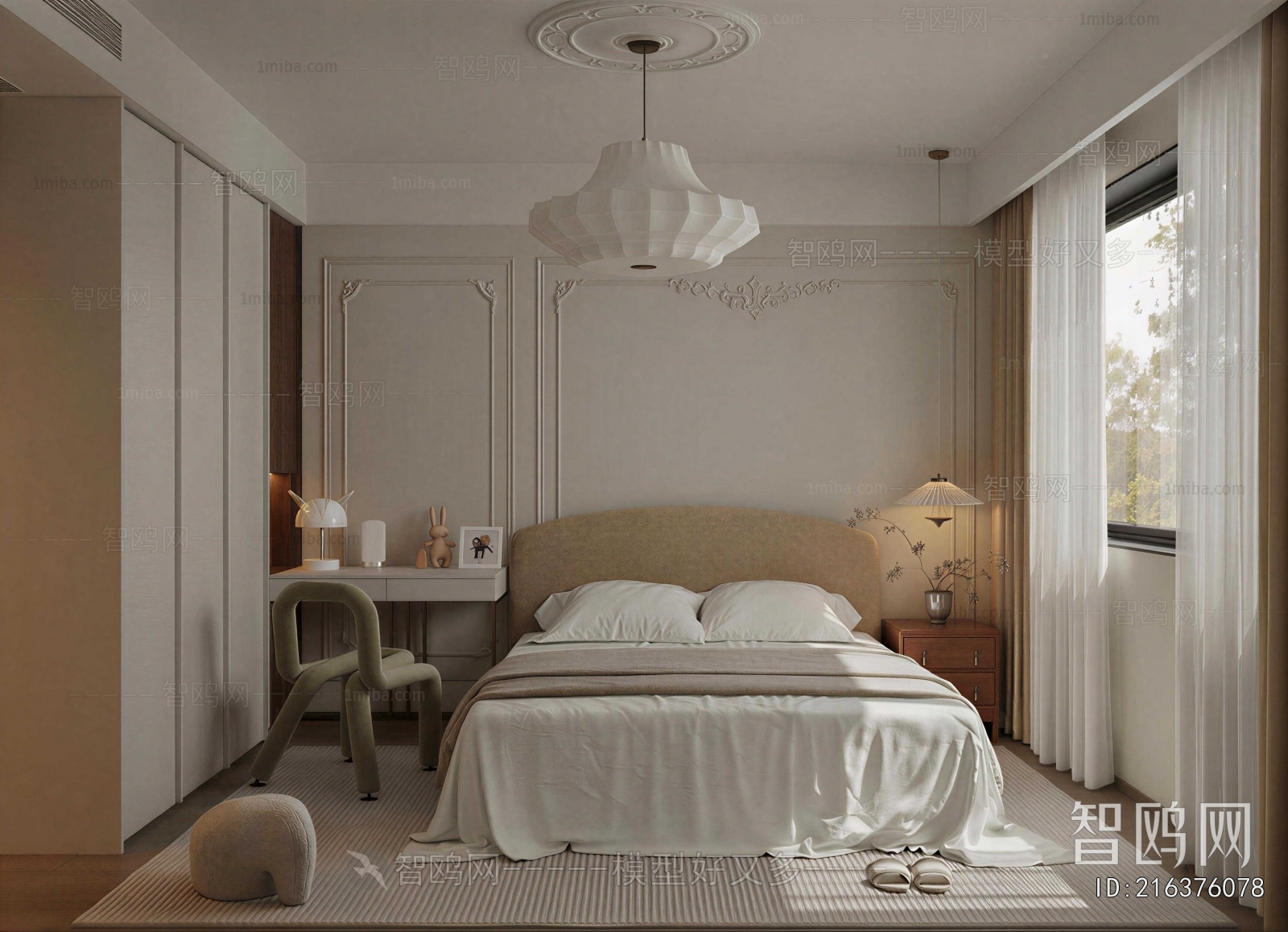Wabi-sabi Style Bedroom