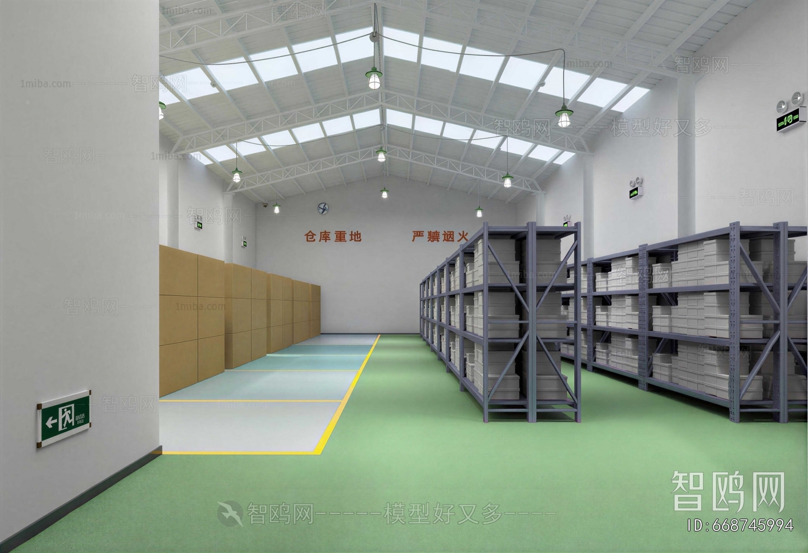 Modern Factory Floor/warehouse