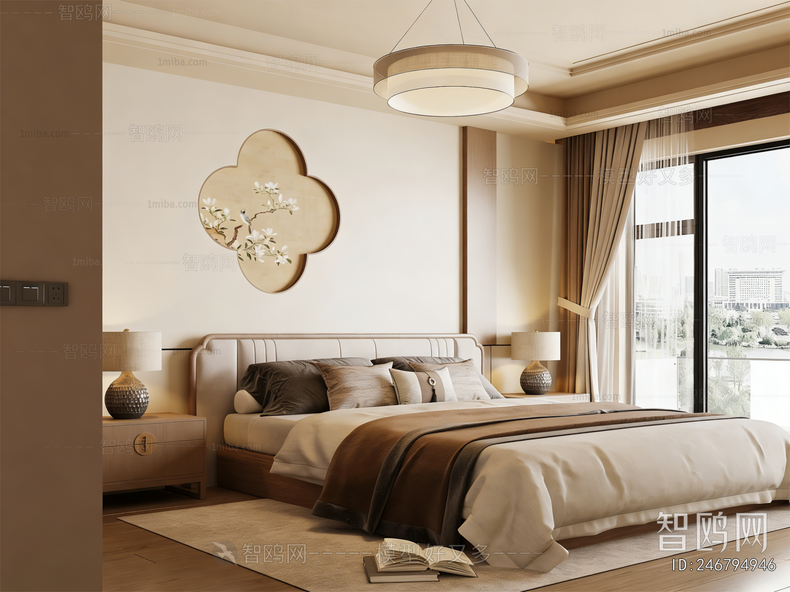 New Chinese Style Bedroom