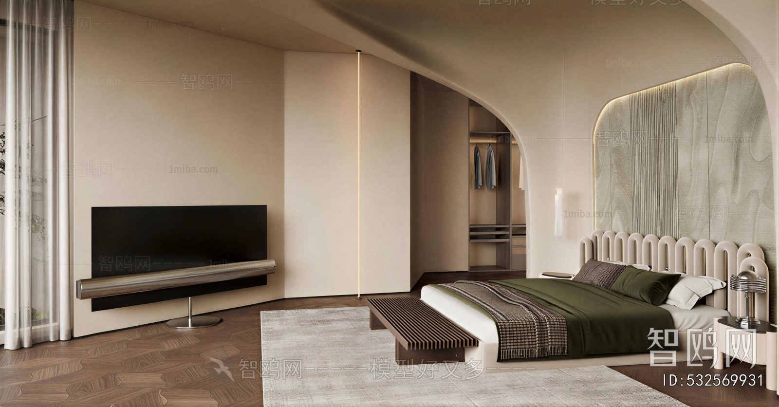 Wabi-sabi Style Bedroom