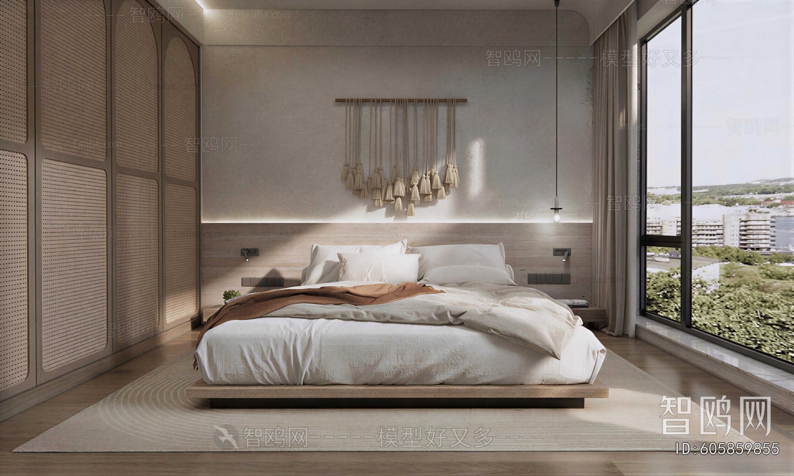 Wabi-sabi Style Bedroom
