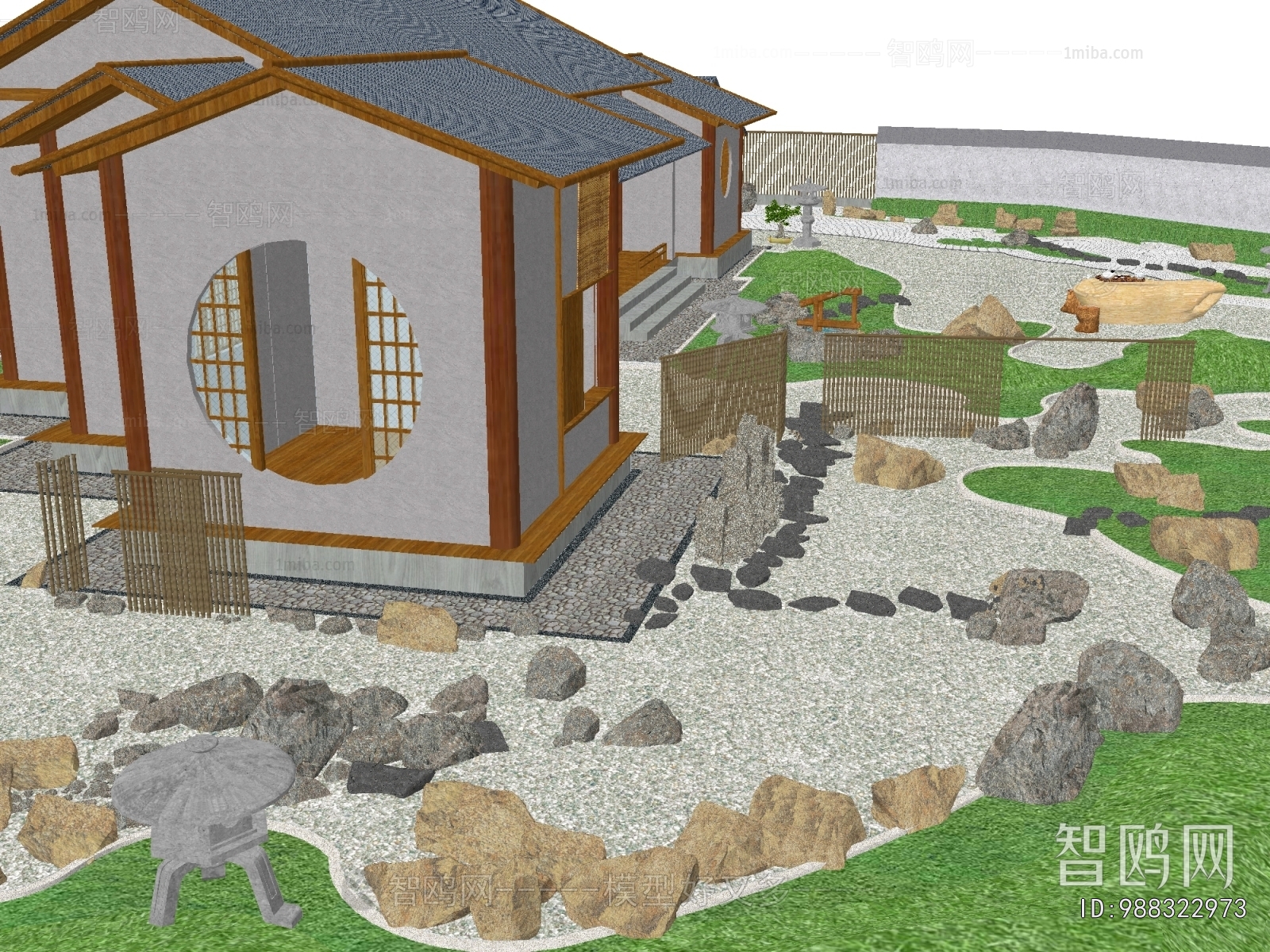 New Chinese Style Courtyard/landscape