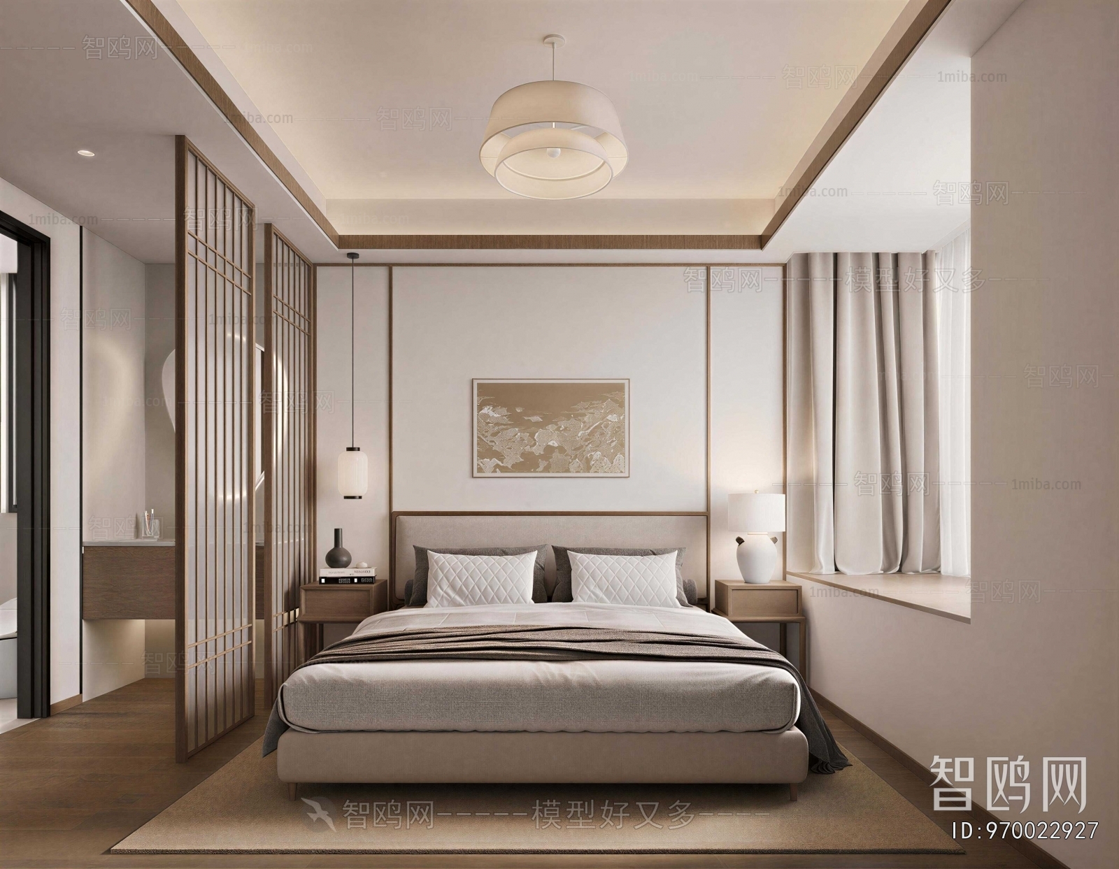 New Chinese Style Bedroom