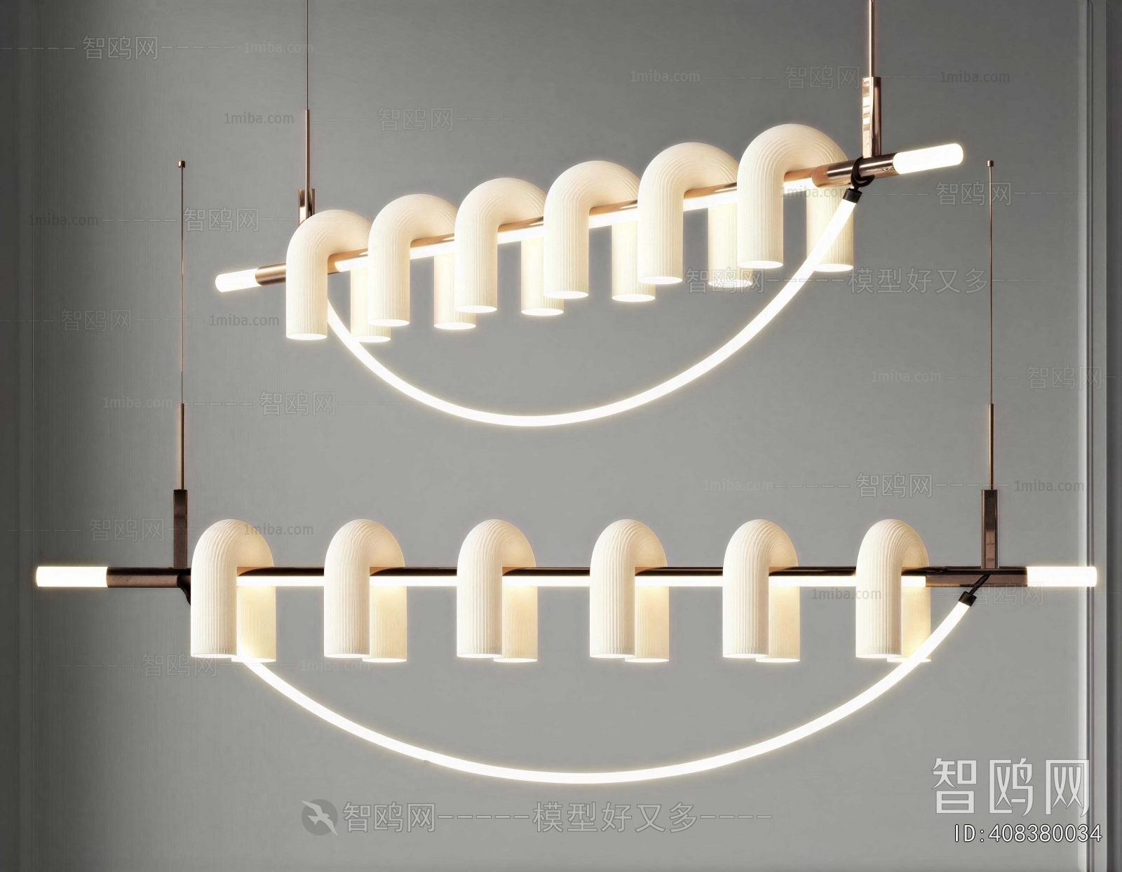 Modern Long Chandelier