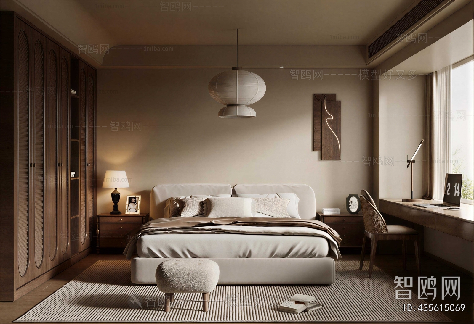 Wabi-sabi Style Bedroom