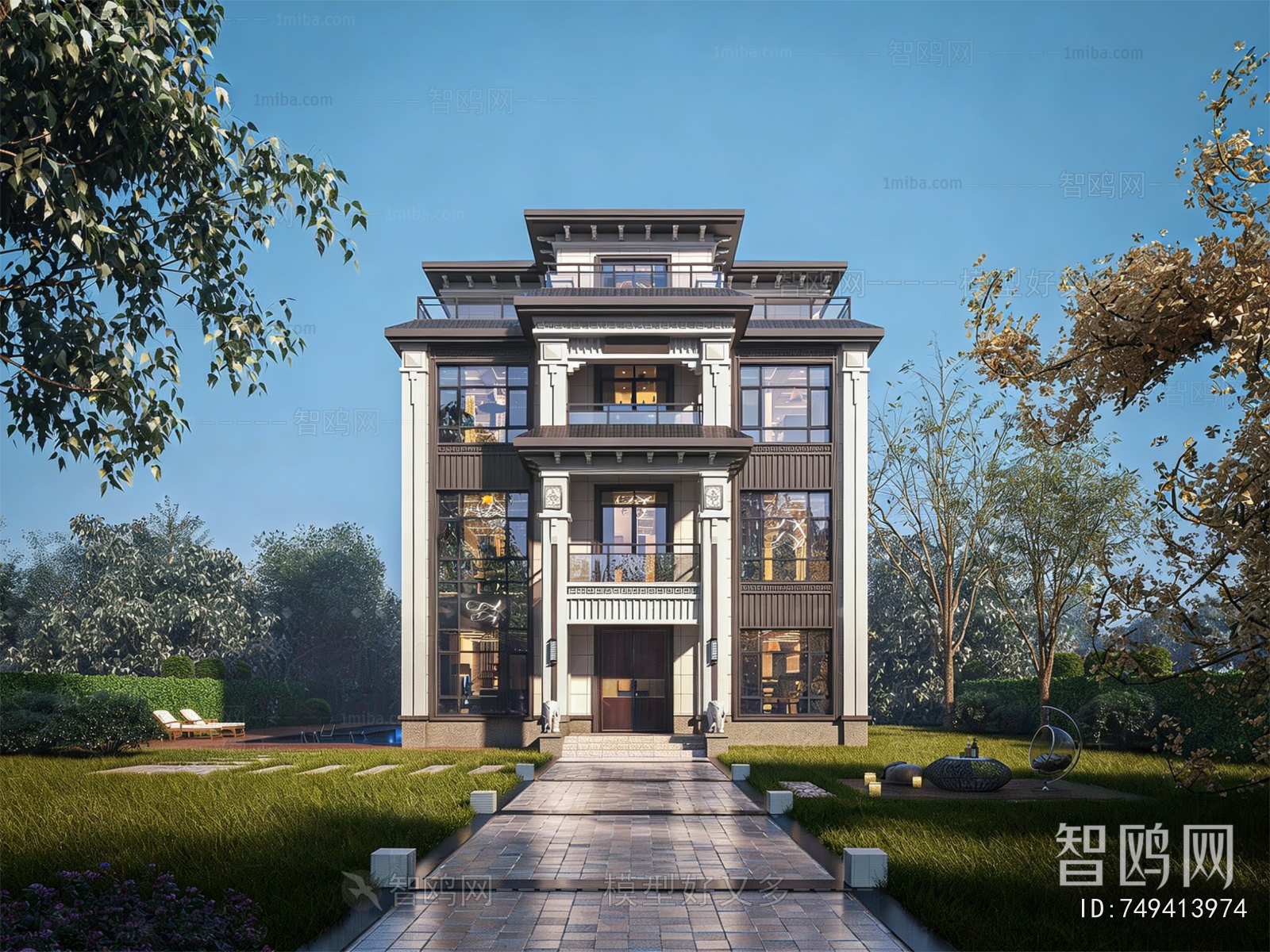New Chinese Style Detached Villa