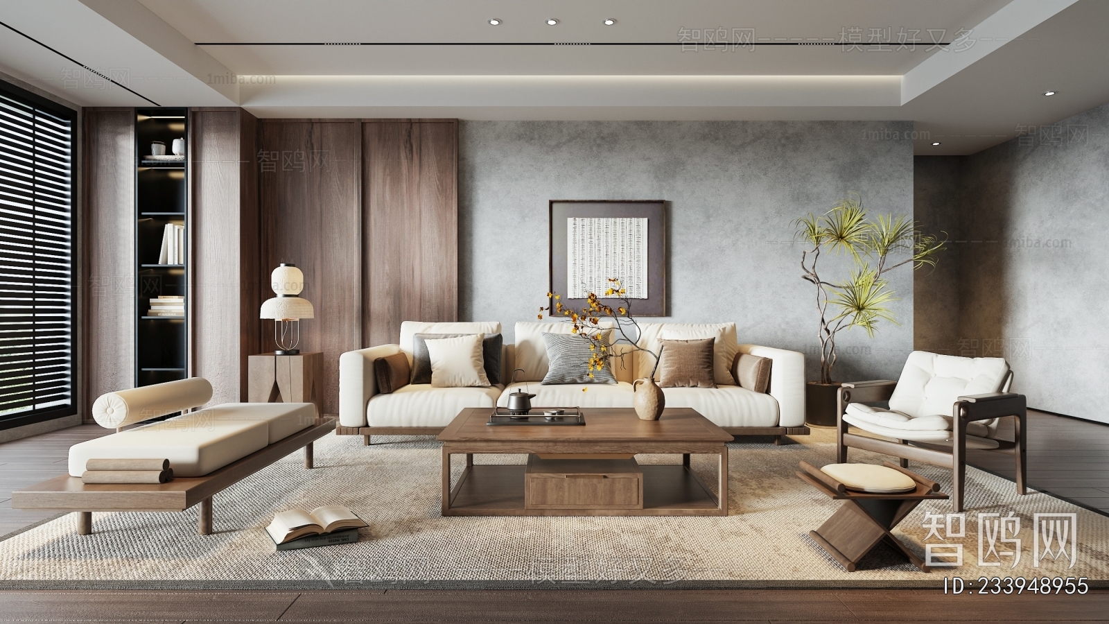 New Chinese Style A Living Room