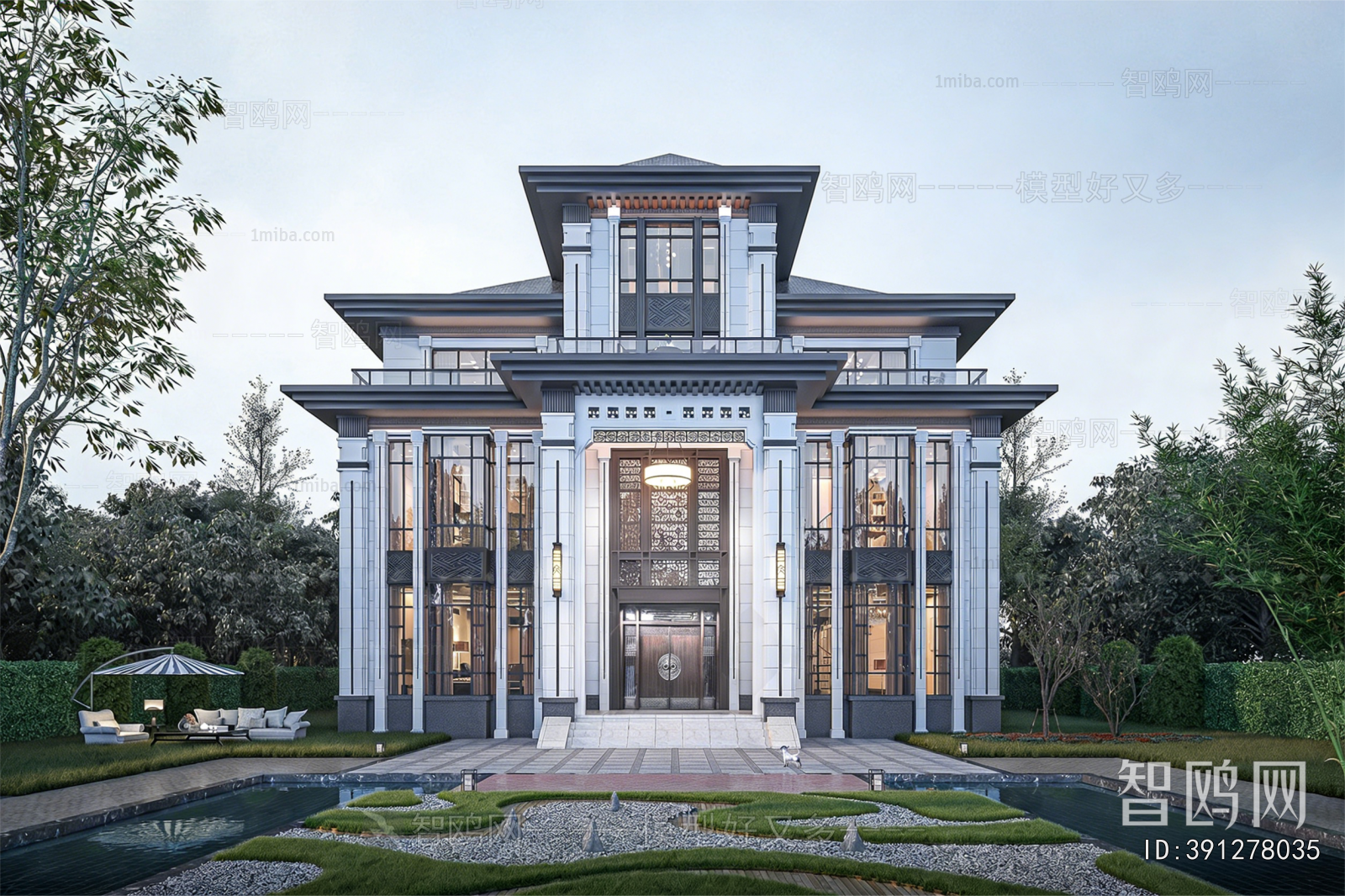 New Chinese Style Detached Villa