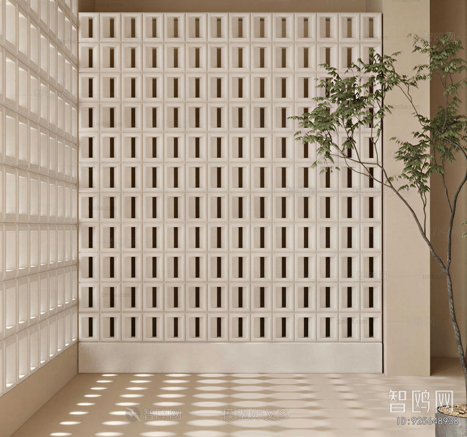 Modern Cement Brick Screen Partition